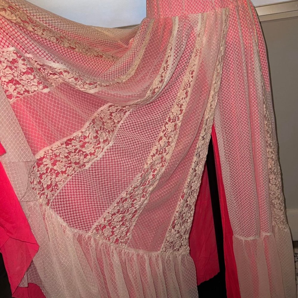 HAH Hot As Hell 'Far Out' Lace Midi Skirt with Pockets M/L